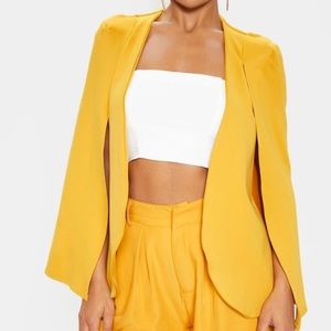 Mustard Cape Blazer